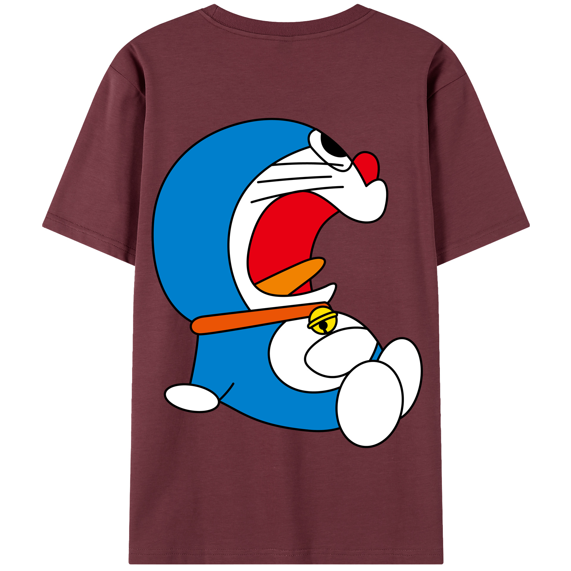 （画像用） ドラえもん Doraemon 綿100％半袖Tシャツ（背面プリント）